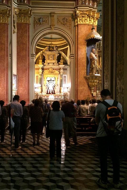 28 Celebrating Mass In The Chapel Of Senor del Milagro Lord Of Miracles In Salta Cathedral